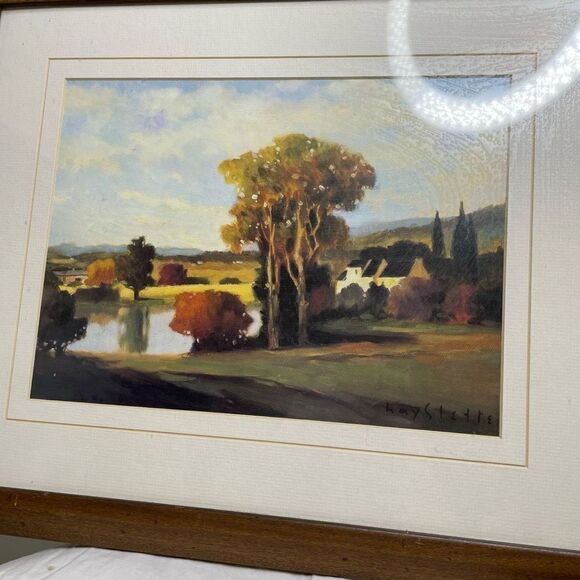Max Hayslette Avignon Morning Scarce Romantic Signed Art Print 18.5" x‎ 15.5" - Picture 5 of 11